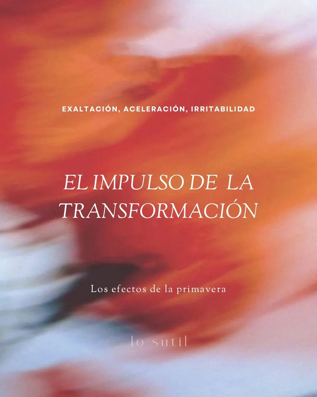 Las semillas que incubaste durante el invierno est&aacute;n listas para ver la luz. 

El viernes 20 vamos a celebrar la llegada de la primavera oxigenando cuerpo, mente y emociones. Encendemos el fuego interior y liberamos lo que muri&oacute; durante