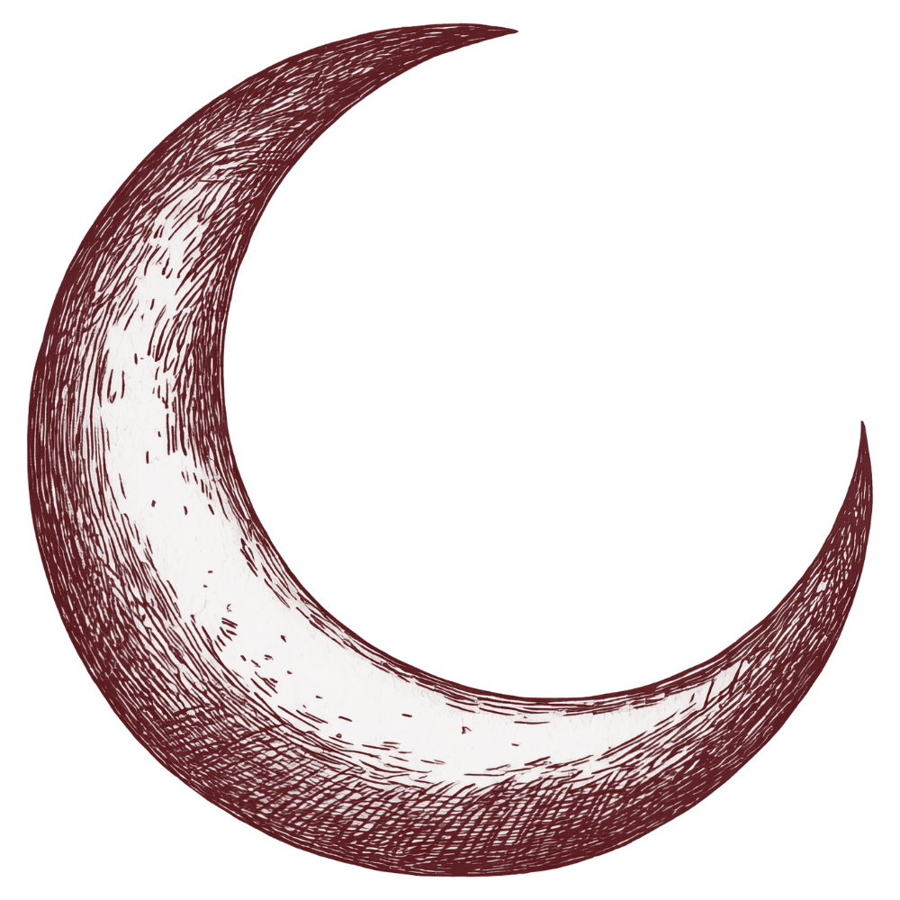 Illustration of a Crescent Moon