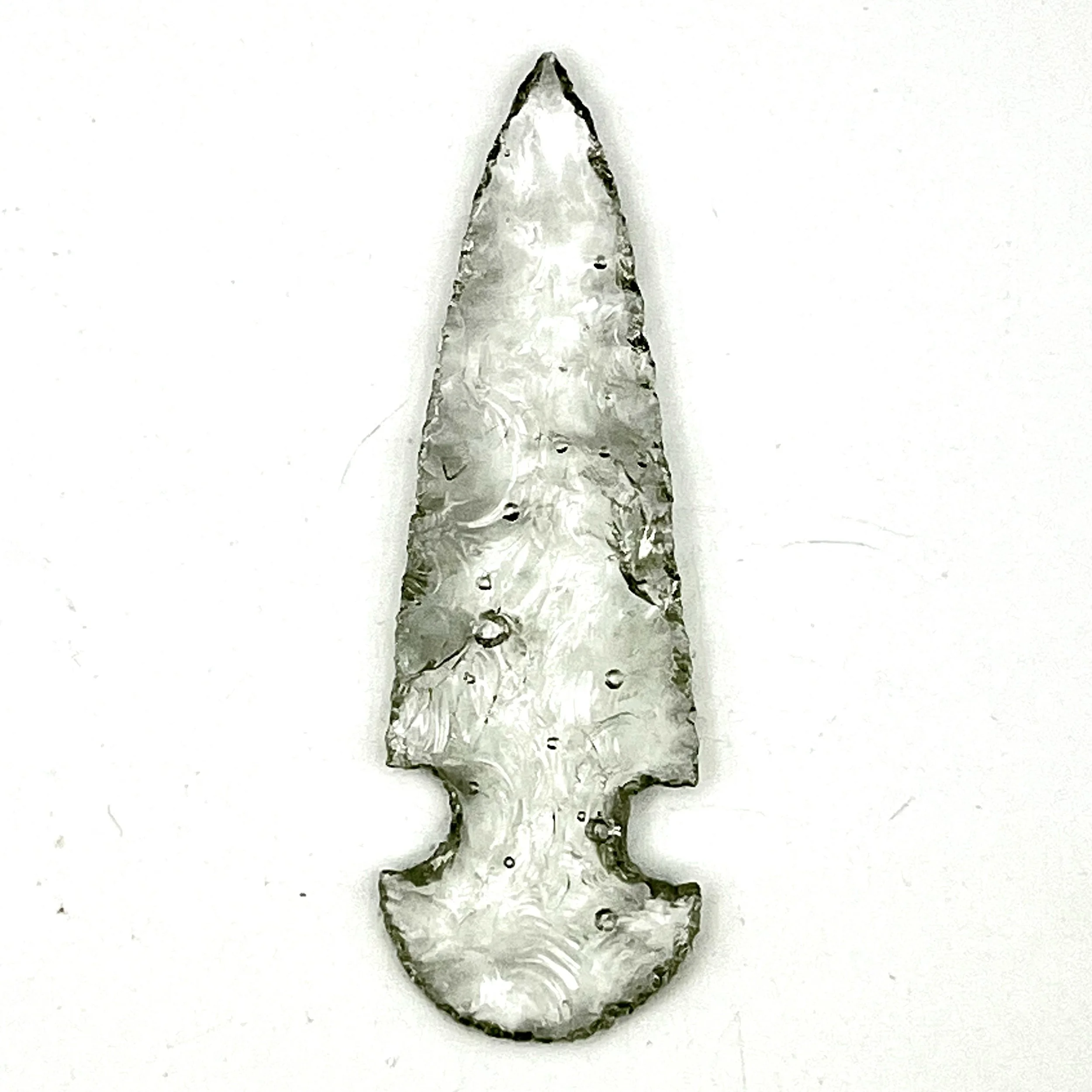 Clear Glass Arrowhead