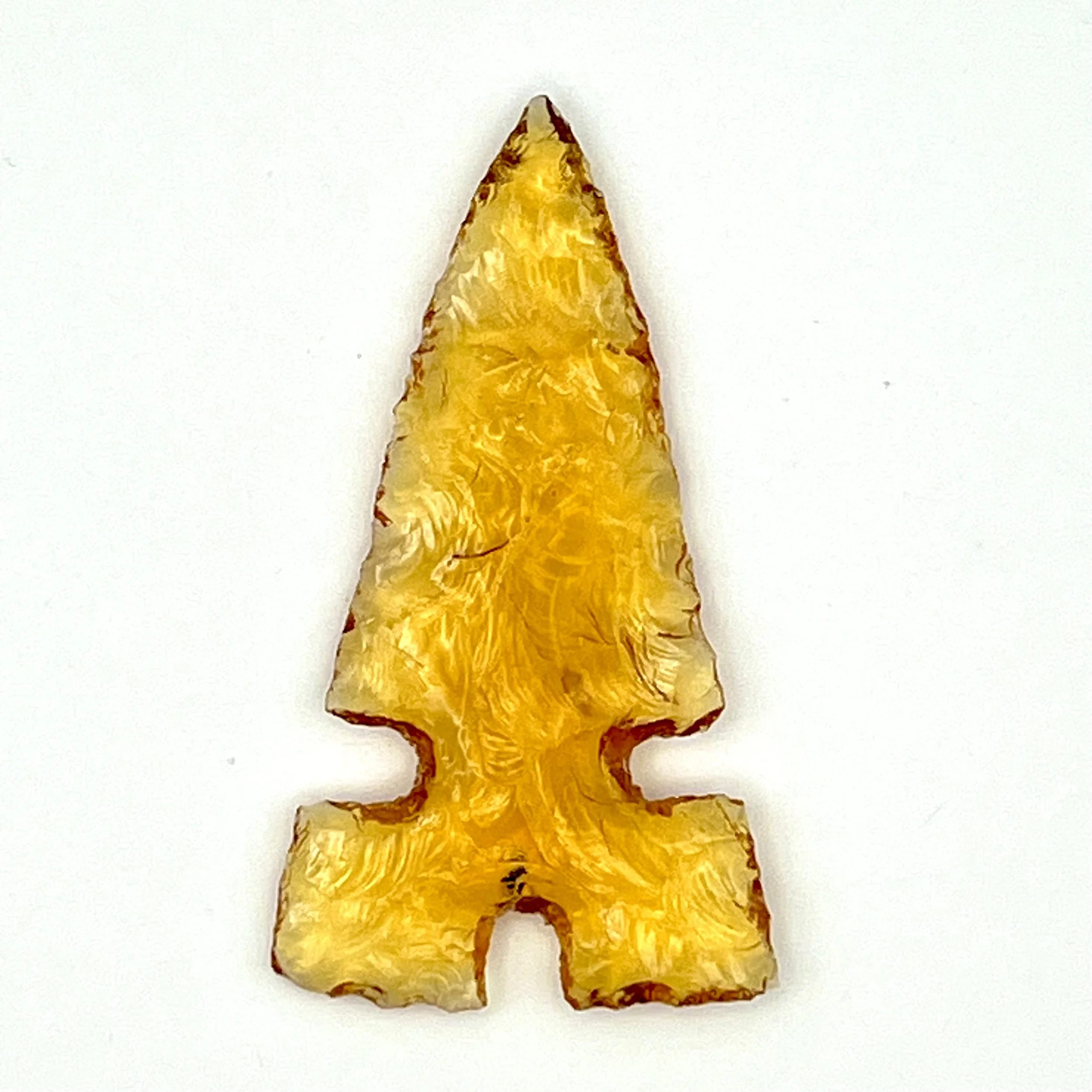 Orange Glass Arrowhead