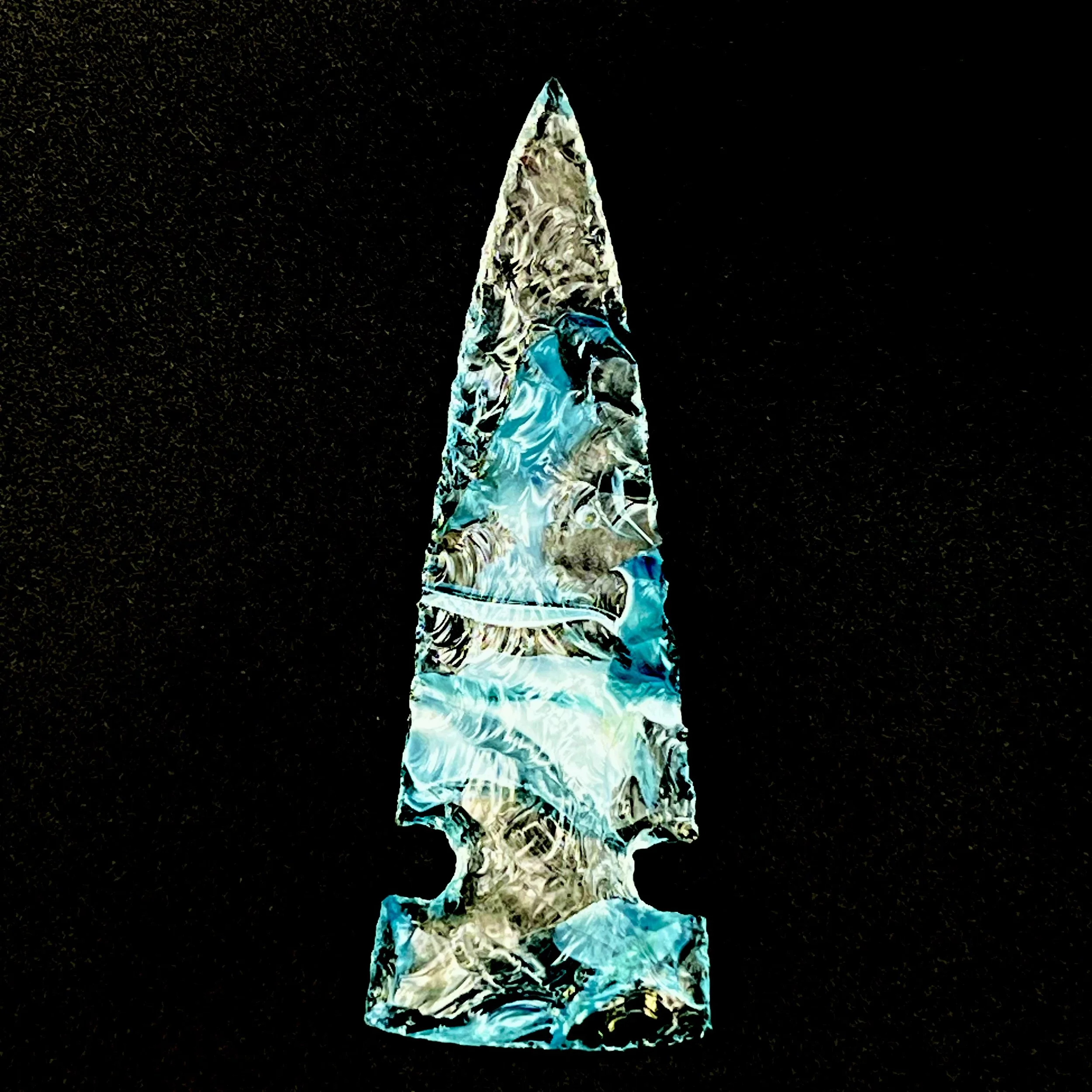 Colorful Glass Arrowhead
