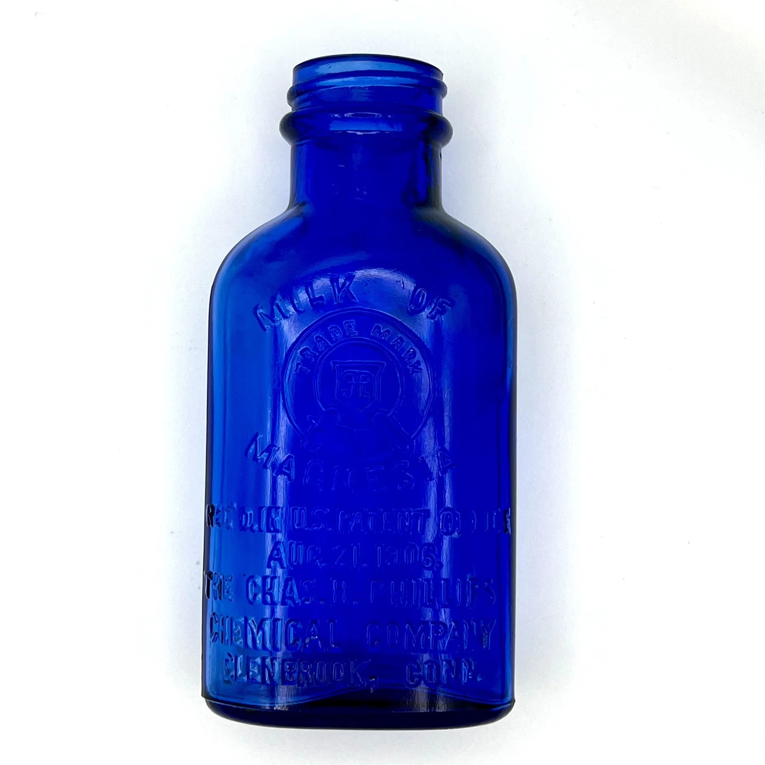 Vintage milk of magnesia bottle