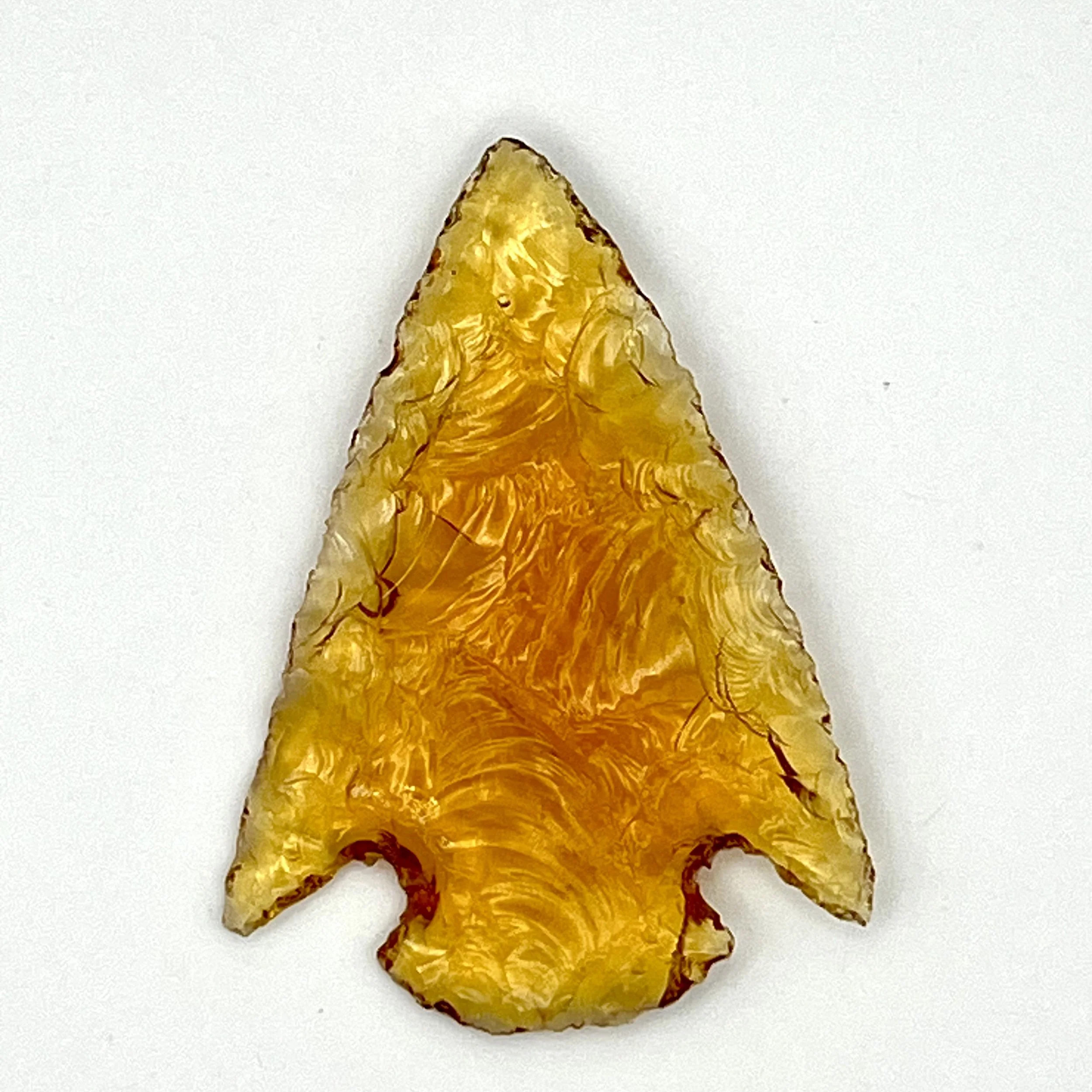 Orange Glass Arrowhead