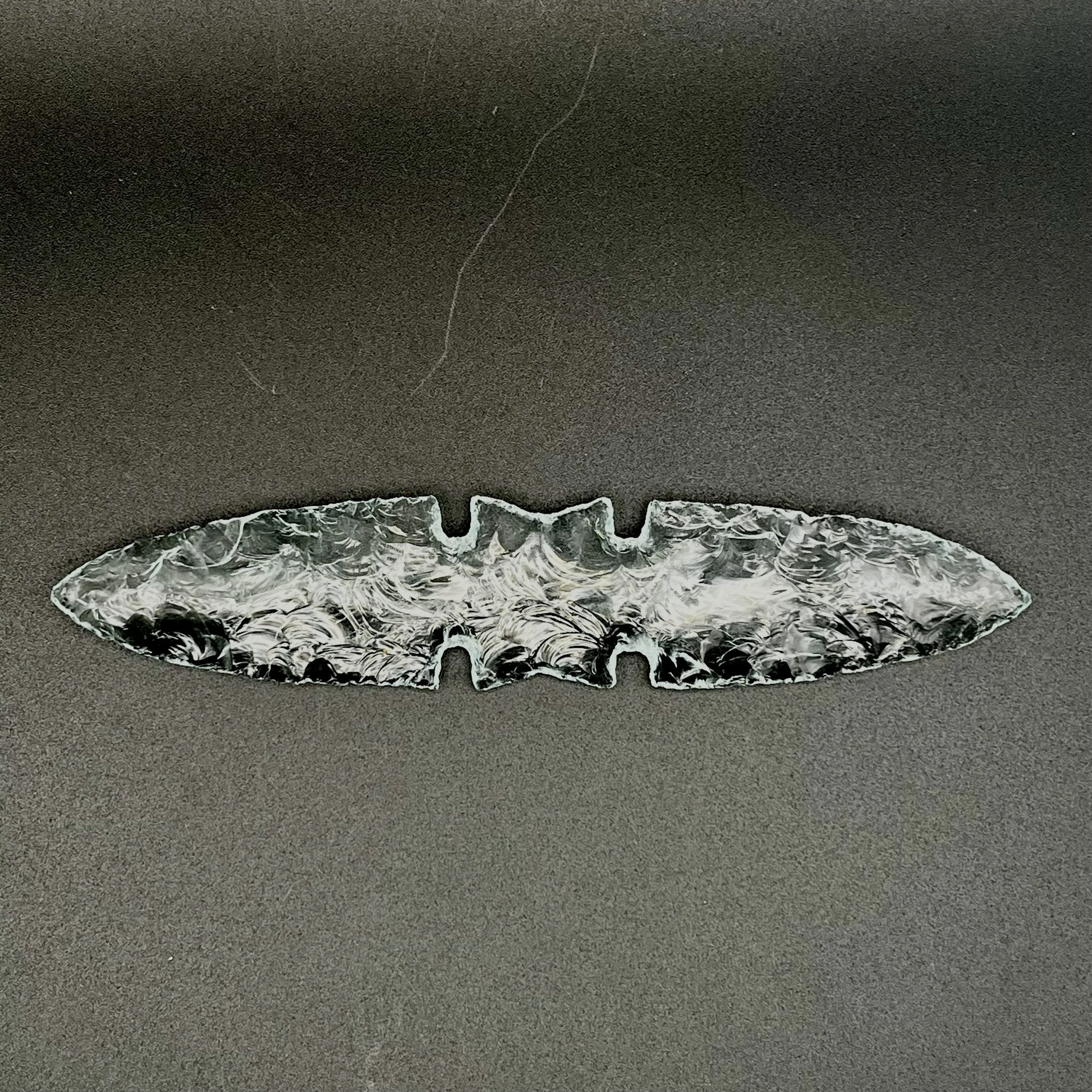 Clear Glass Double Dagger