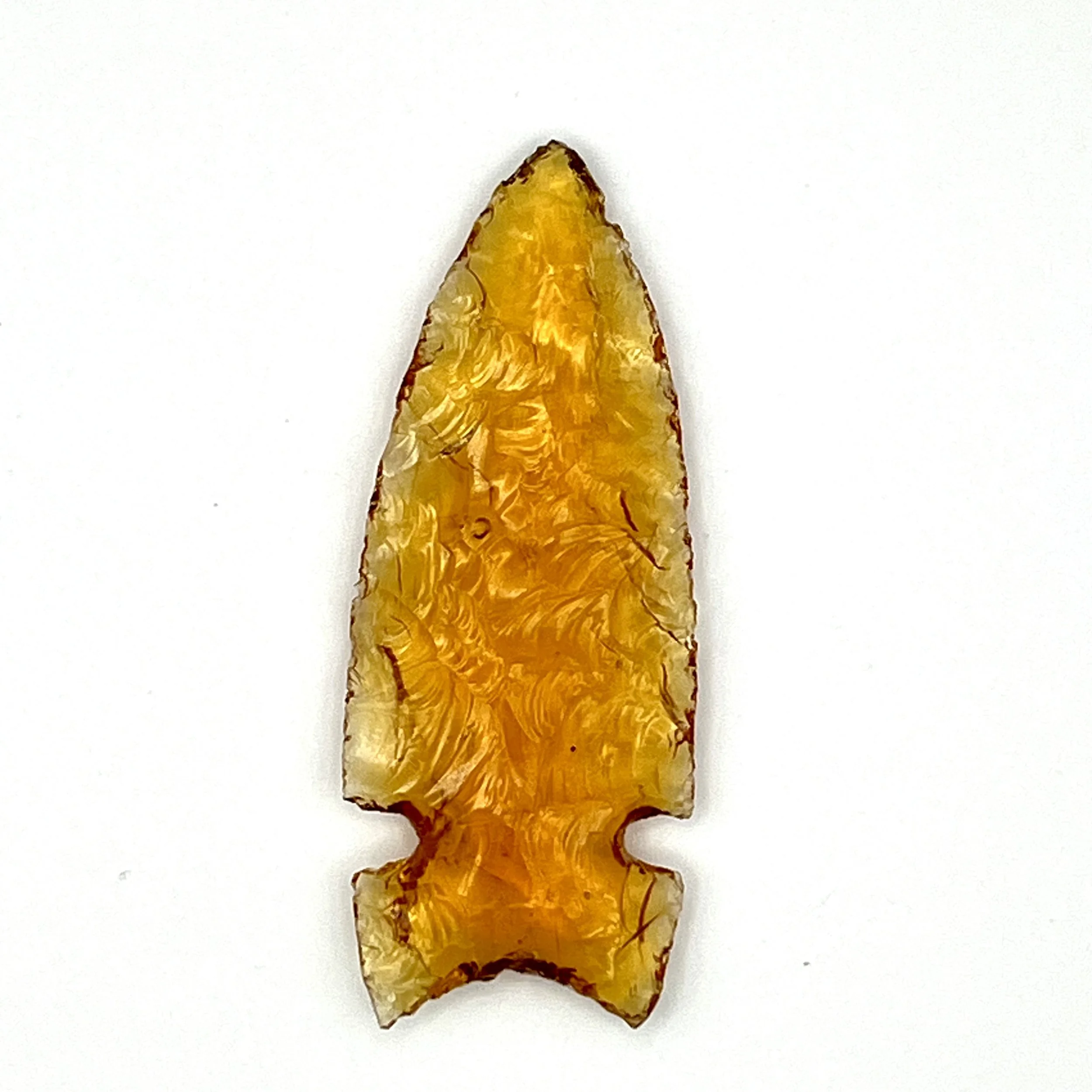Orange Glass Arrowhead