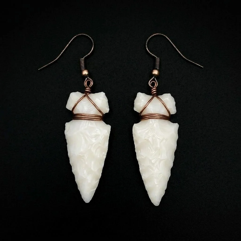 Glass arrowhead Earrings