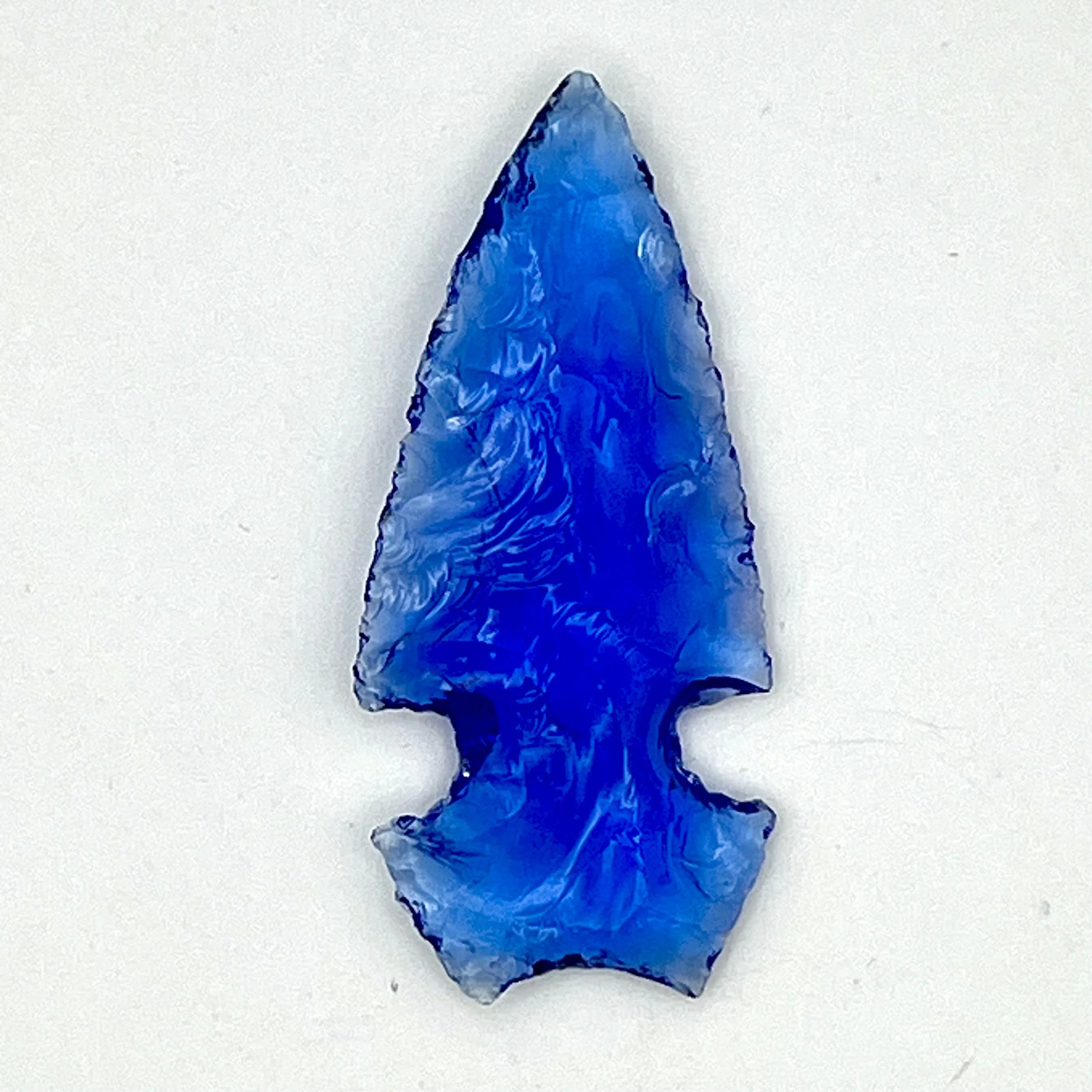 Blue Glass Arrowhead