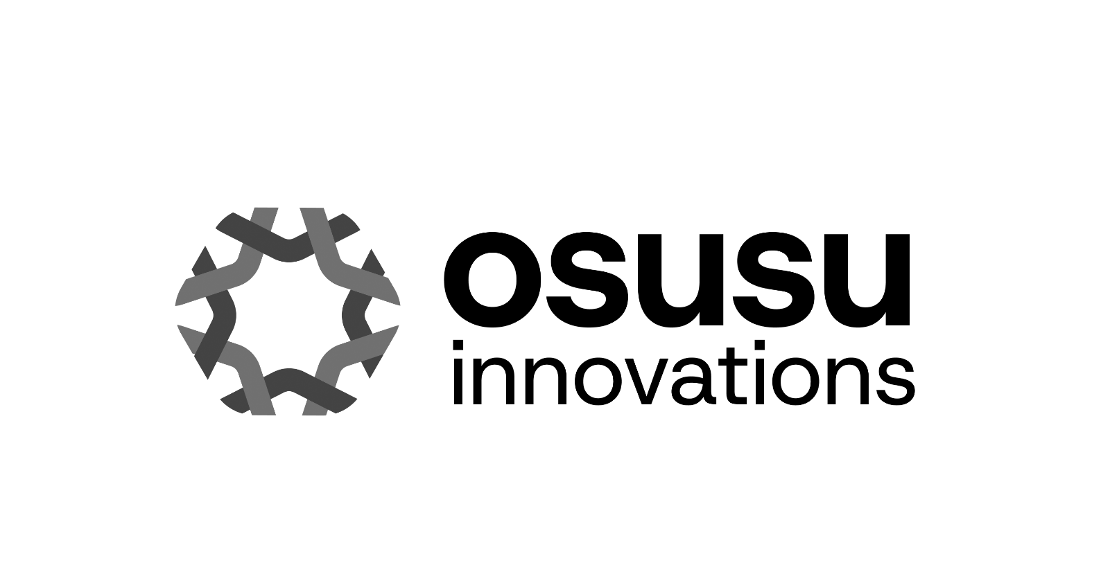 Logo of Osusu Innovations with a circular geometric icon and bold black text