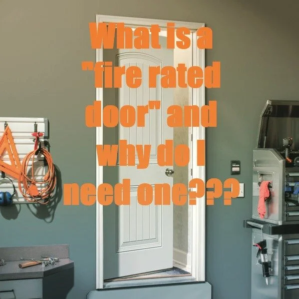 So, you have an inspection report from a bogus company that says &quot;Garage door not fire rated&quot; ......... What the heck does that even mean??? A fire rated door is a door that is designed from its inception to stop fires on one side of the do