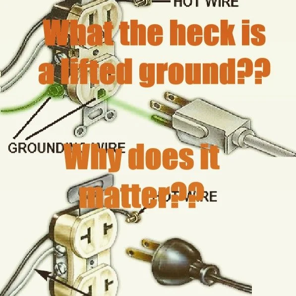 What the heck is a &ldquo;lifted ground&rdquo; and why does it matter? A lifted ground is a term that inspectors and electricians use to describe an outlet that has no ground, or the ground is not bonded to the neutral. I know, I know what does that 