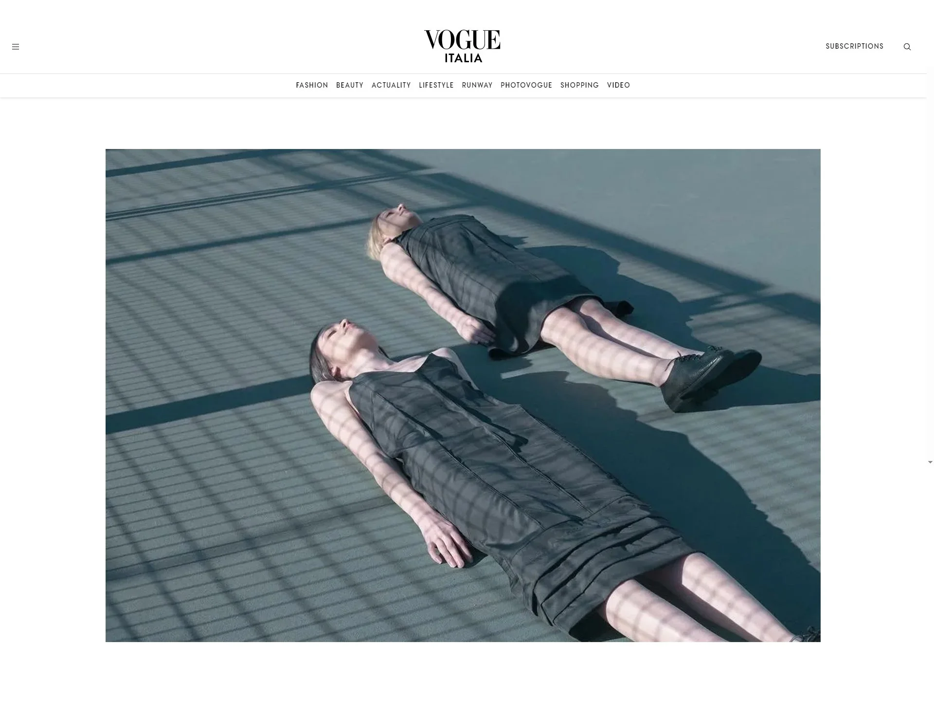 From Yerevan to the pages of Vogue Italia. This is what happens when you build a brand on substance — the world's most discerning fashion authority takes notice.