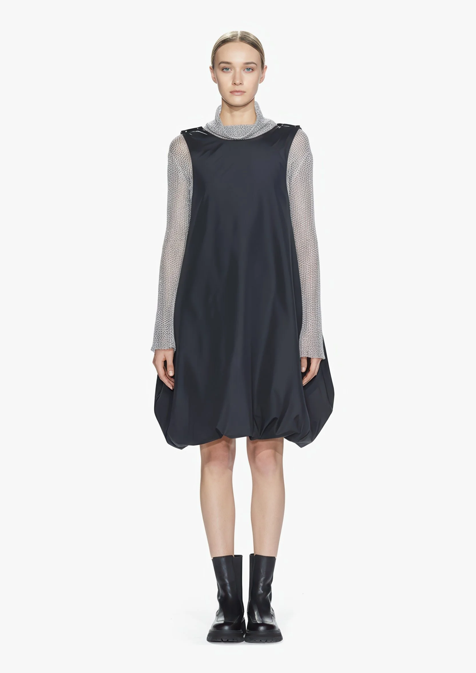 Yuske Dress in Cotton and Cashmere
