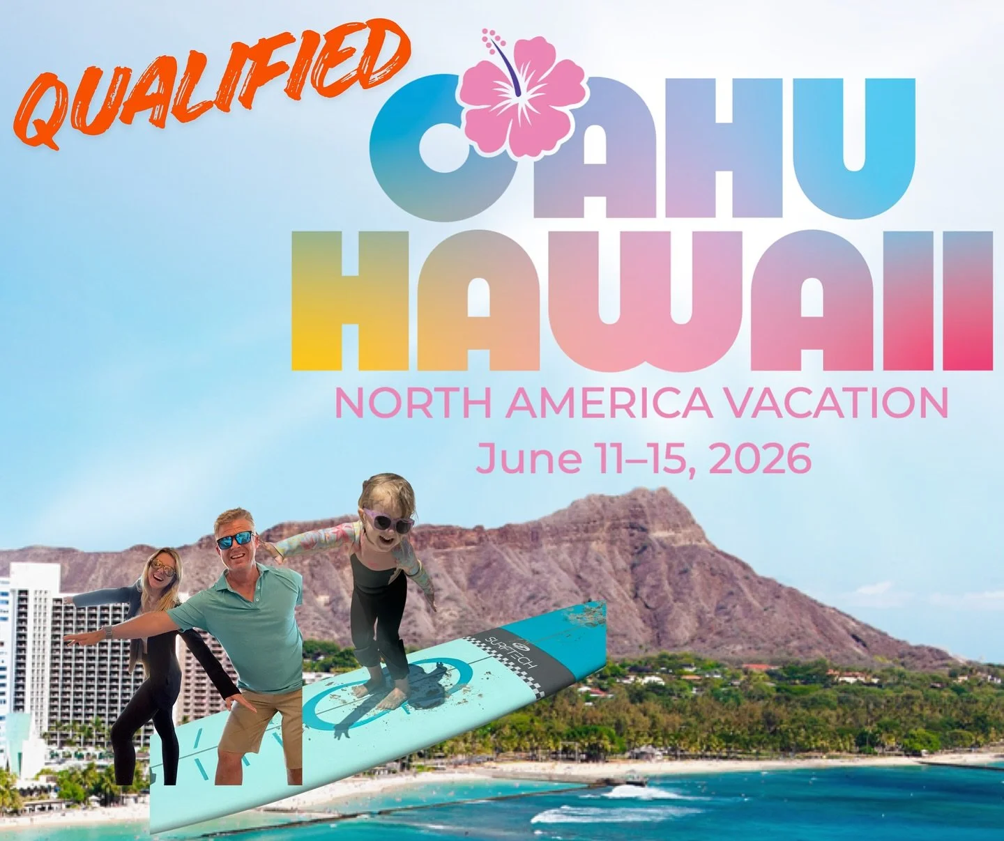 Grateful at @herbalifeusa for another opportunity to Qualify for a vacation! We&rsquo;re going surfing in Hawaii in 2026 😎🌊🏄&zwj;♂️