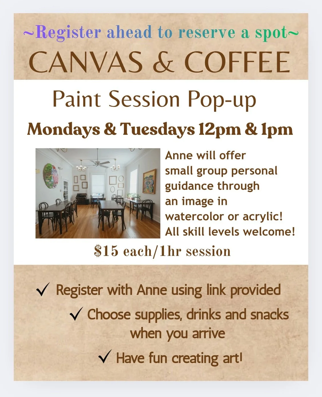 Paint Sessions Pop Up