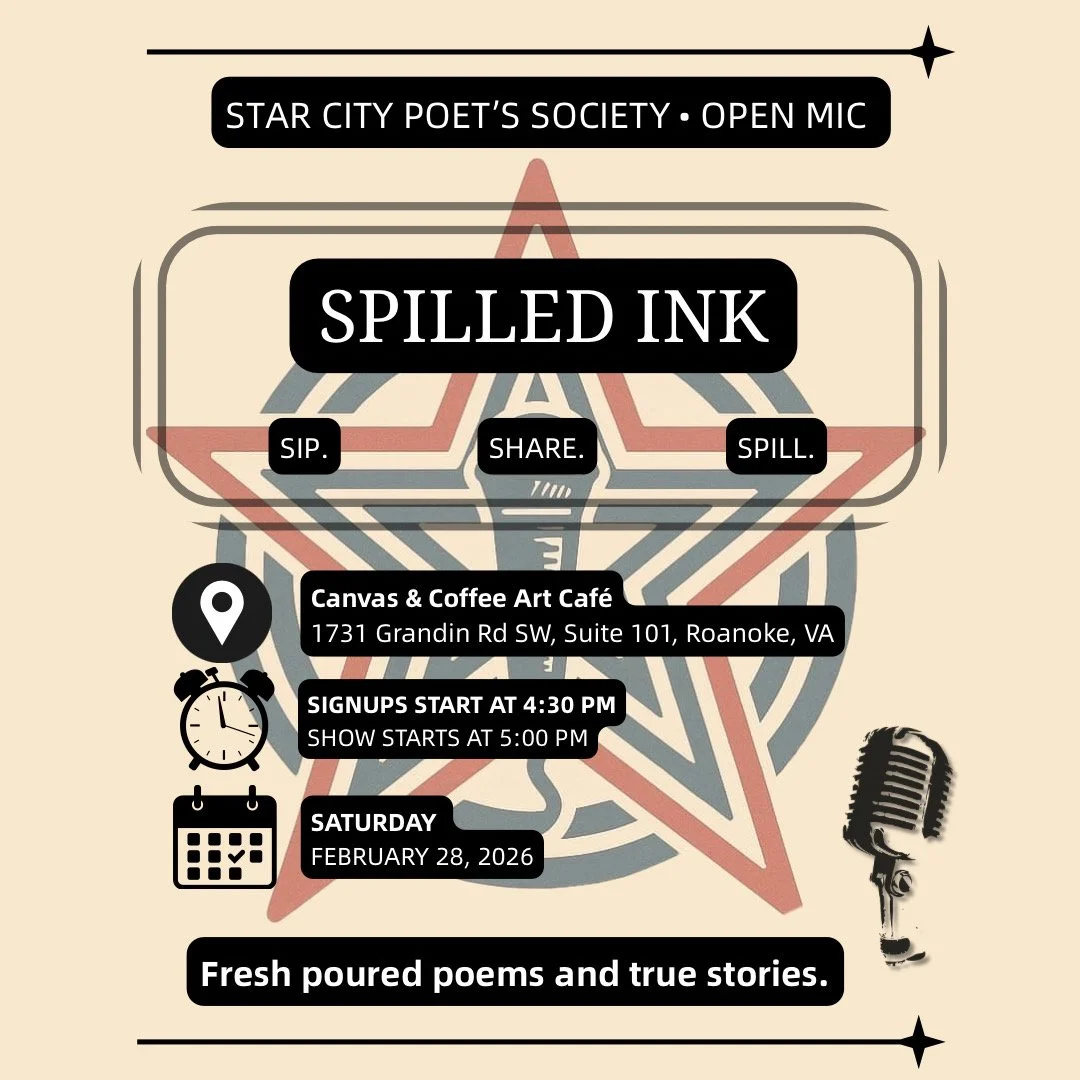 Spilled Ink: Open Mic with Star City Poet’s SOCIETY 