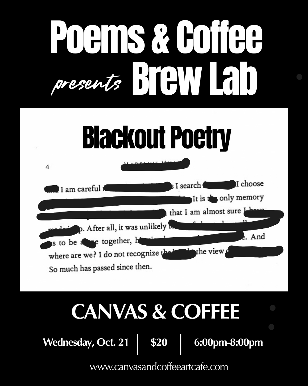 Brew Lab with Poems & Coffee