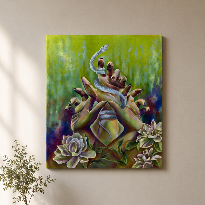 "Commandment" Original Oil Painting