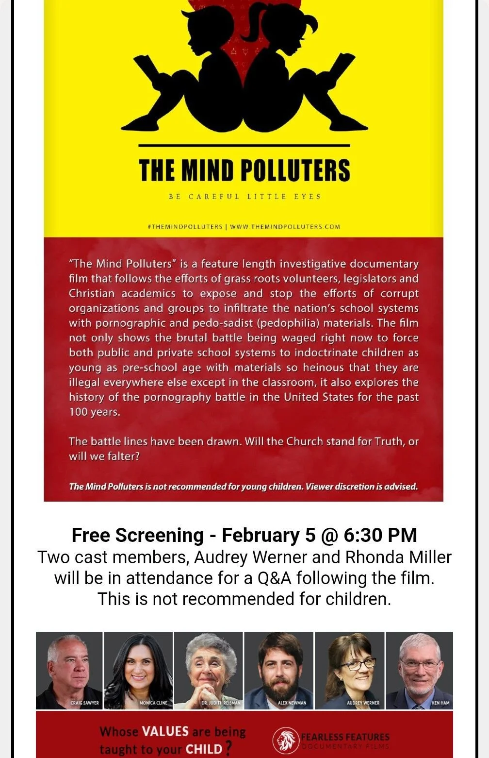 Mind Polluters Free Screening