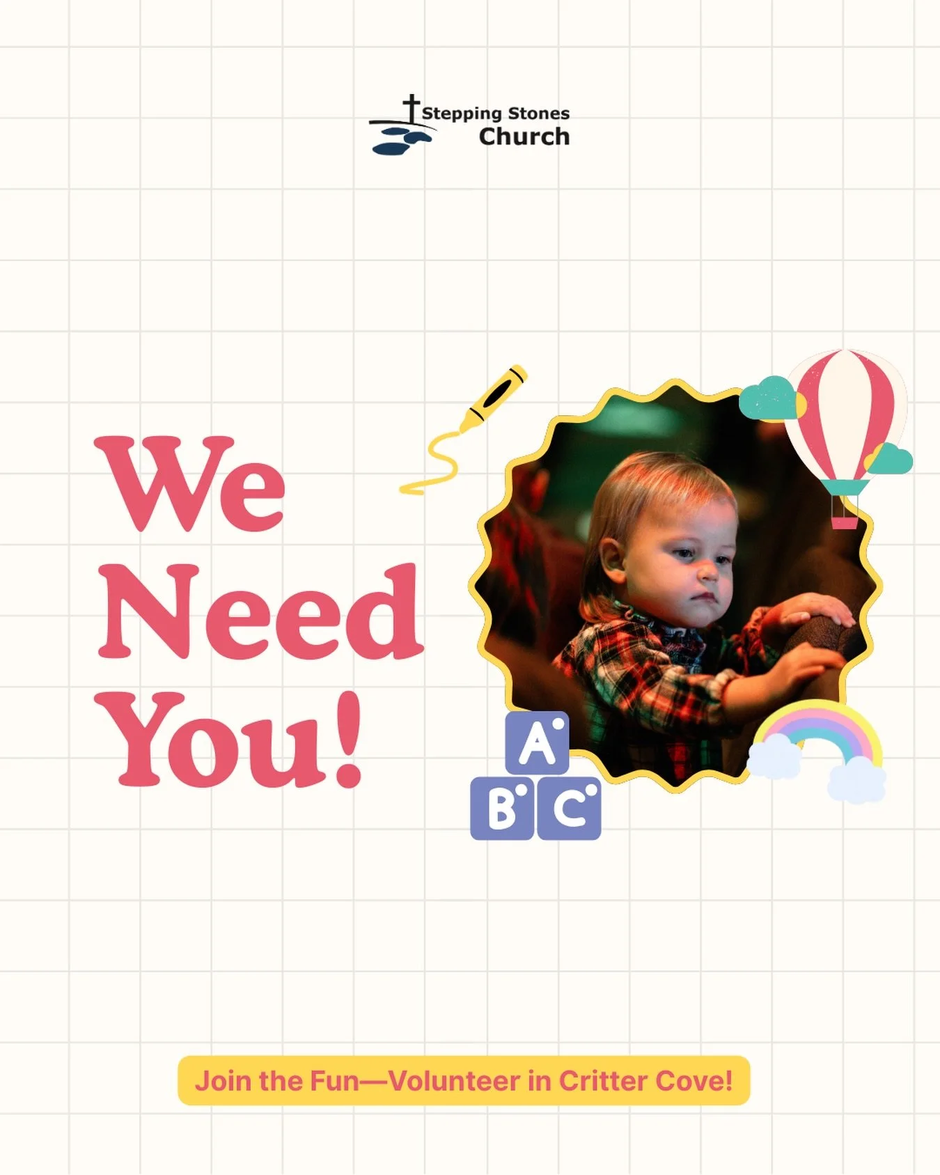 Critter Cove needs YOU!

If you have a heart for children, a willingness to serve, and a little time to give, we would love for you to join the Critter Cove team. Whether you can help weekly or occasionally, your impact matters more than you know.

C