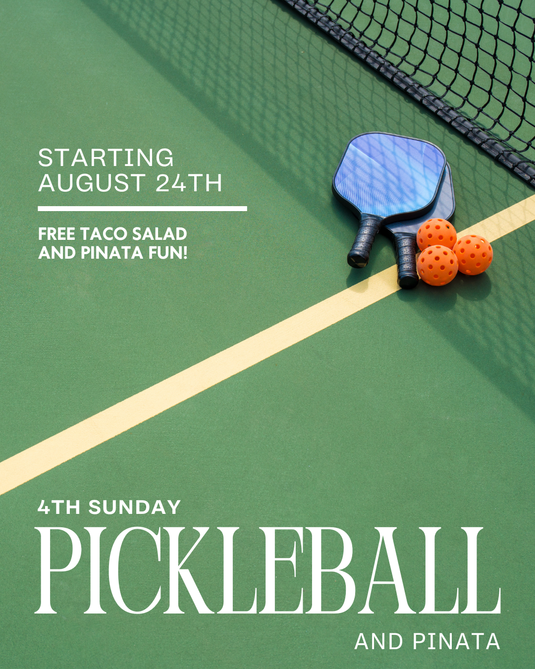 4th Sunday Pickleball