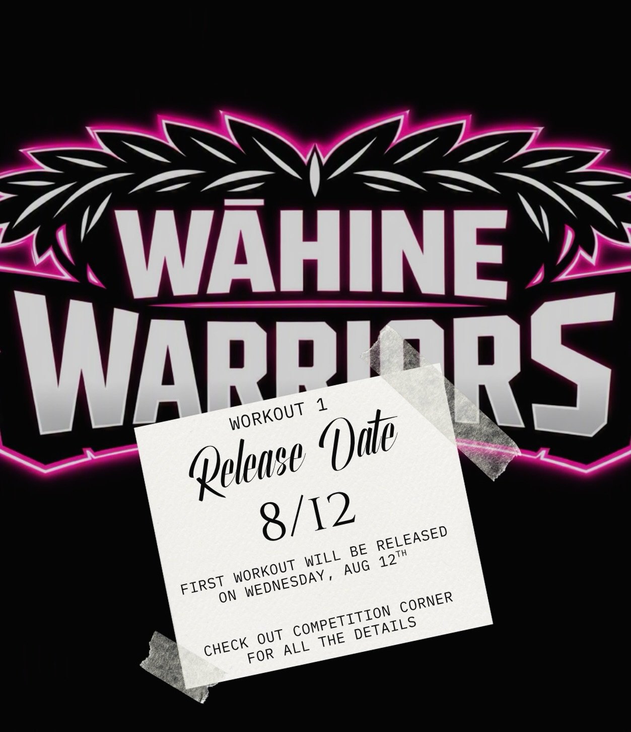 Wahine Warriors 1st workout will be released on Wednesday 8/12. 

Take advantage of the early bird pricing, ending on Friday!!

Sign up through Competition Corner 

#crossfitkona #wahinewarriors #crossfitkonacompetition #wāhinestrong #notagymalifesty