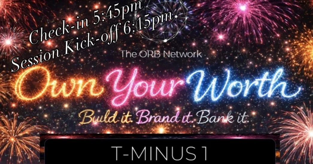 My amazing volunteer team and I are looking forward to welcoming you tomorrow to Own your Worth, our third sold out event for The ORB Network!
 
I am thrilled to introduce you to incredible speakers and brands, and an amazing group of #fearless ORB G