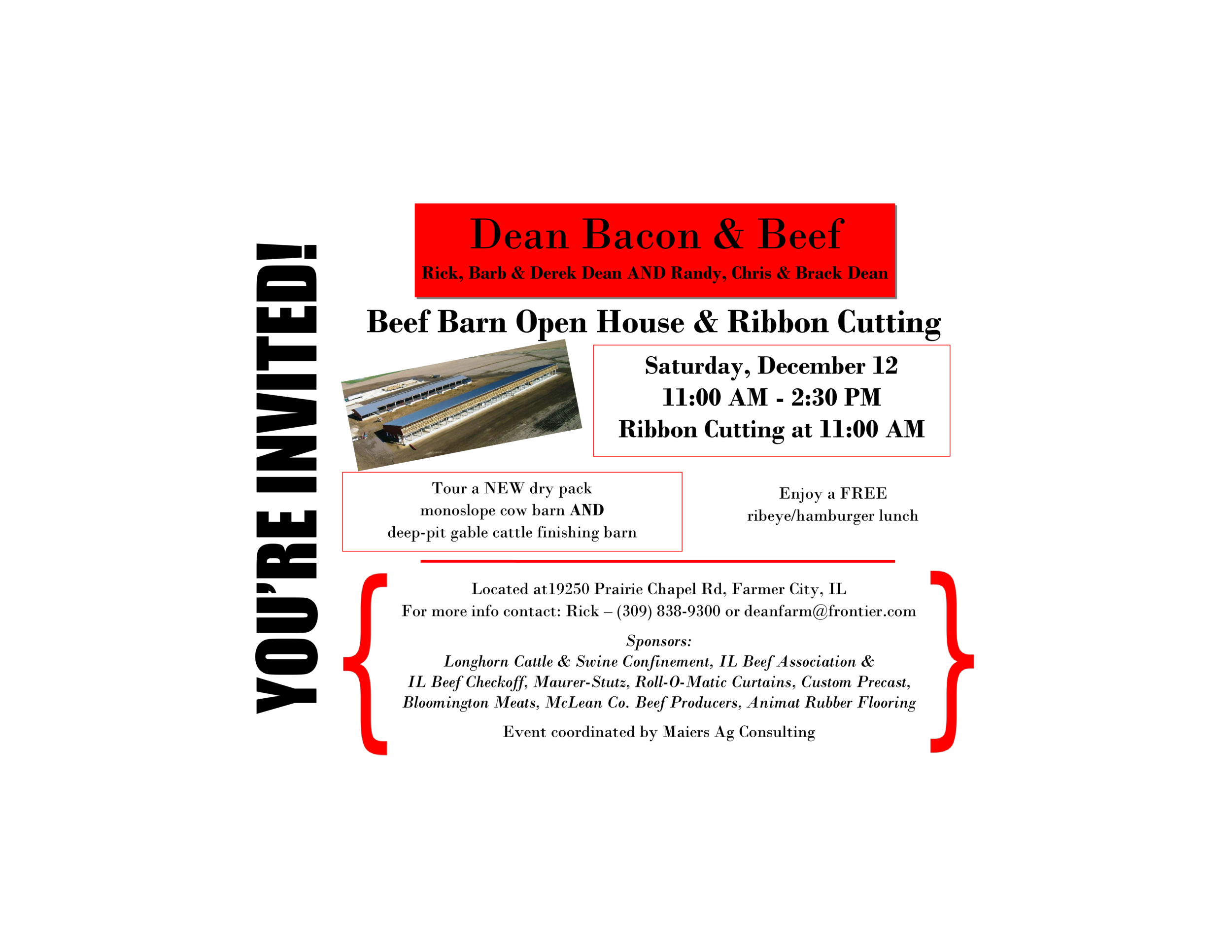 Dean Bacon &amp; Beef Open House