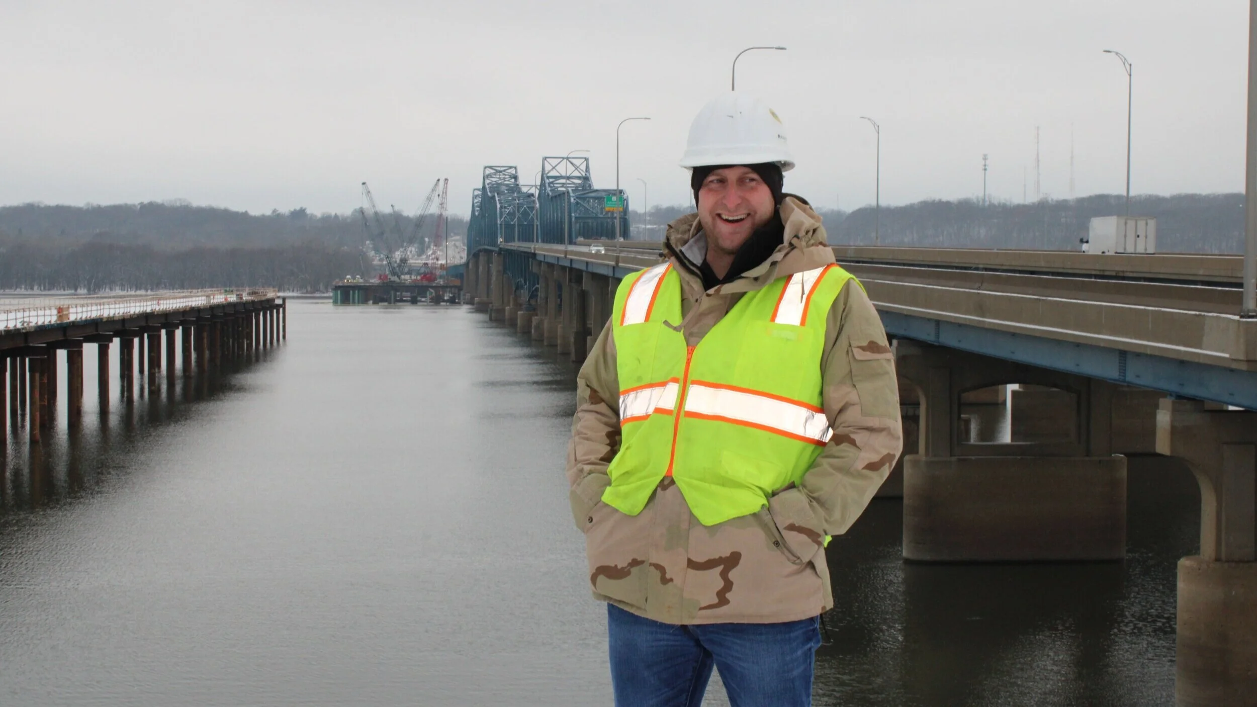 Maurer-Stutz, Inc. Professional Licensed Surveyor and Engineering Intern, Scott Perry has been working on the McCluggage Bridge reconstruction project for several months. Due to the quality of his work, and his ardant work ethic, Scott has had his residency on the bridge project extended.