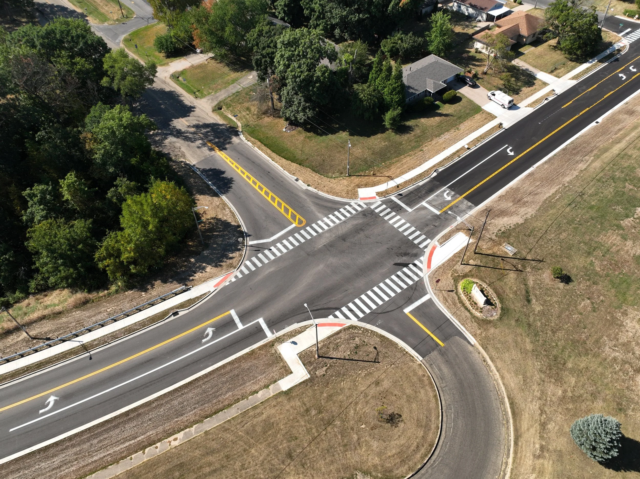 a roadway intersection 
