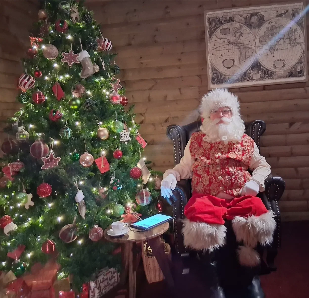 Actor Ian Prosser as Santa at Willow Activity Farm