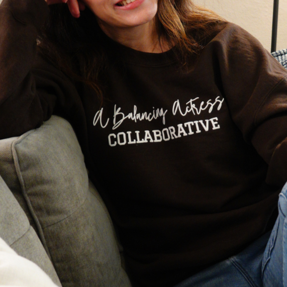 A Balancing Actress Collaborative Sweatshirt