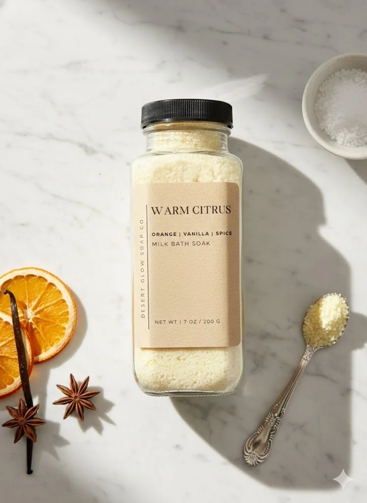 Warm Citrus Milk Bath Soak