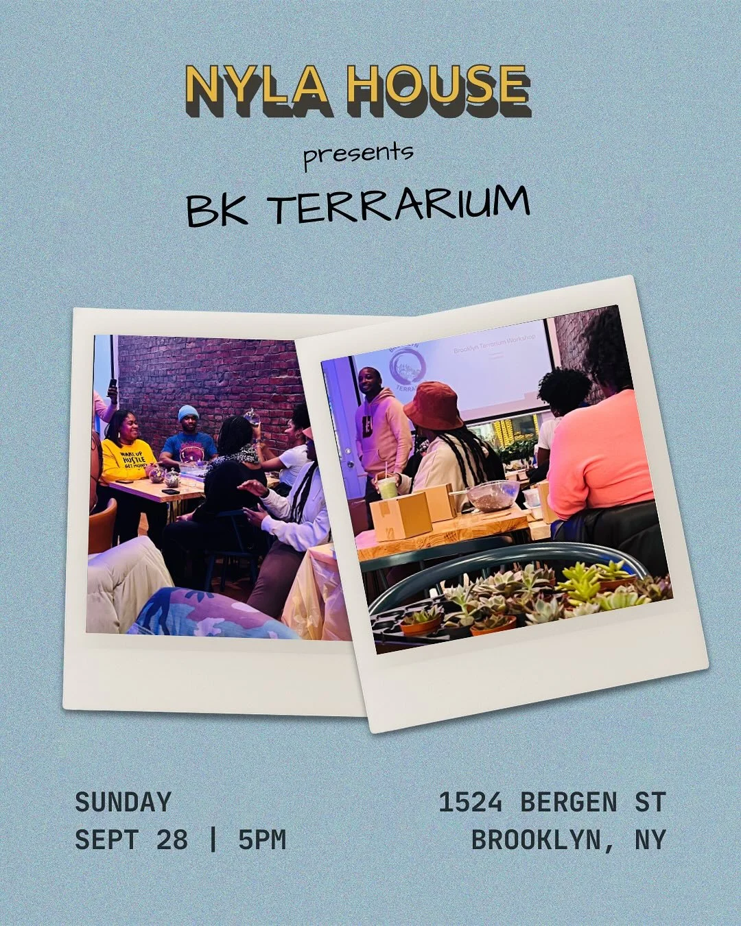 BK Terrarium Night = cocktails, food, new friends and your own living creation. Don&rsquo;t miss it - tickets on sale now! 

#thingstodonyc #bkexperience #nyctodo #nylahouse #nycexperience