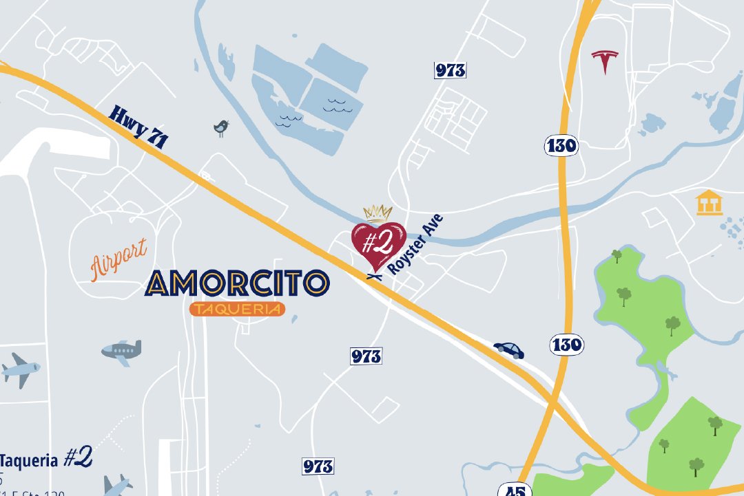 Amorcito Taquerias #2 Location Map