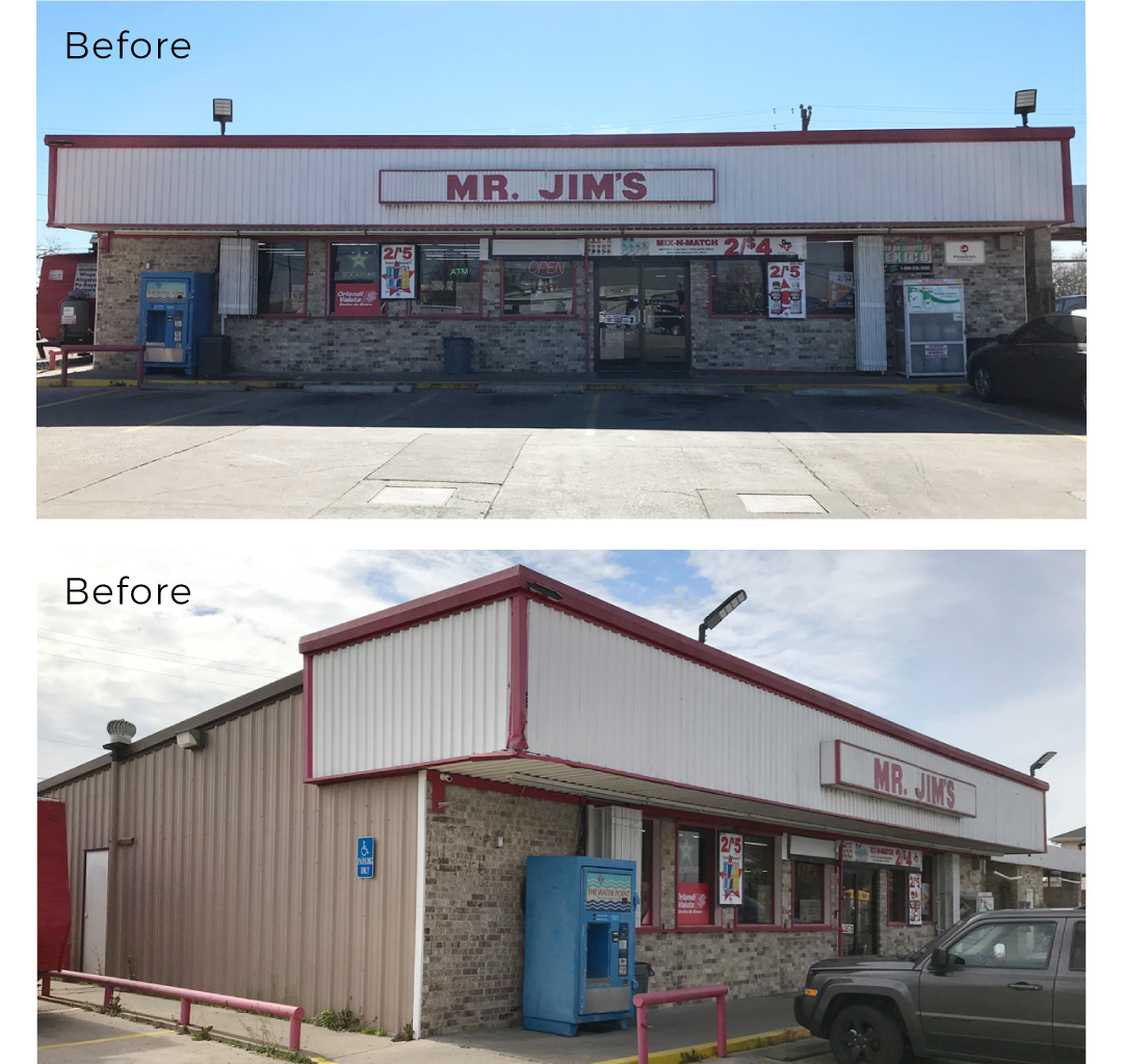 Mr Jim's Facade Before Photos