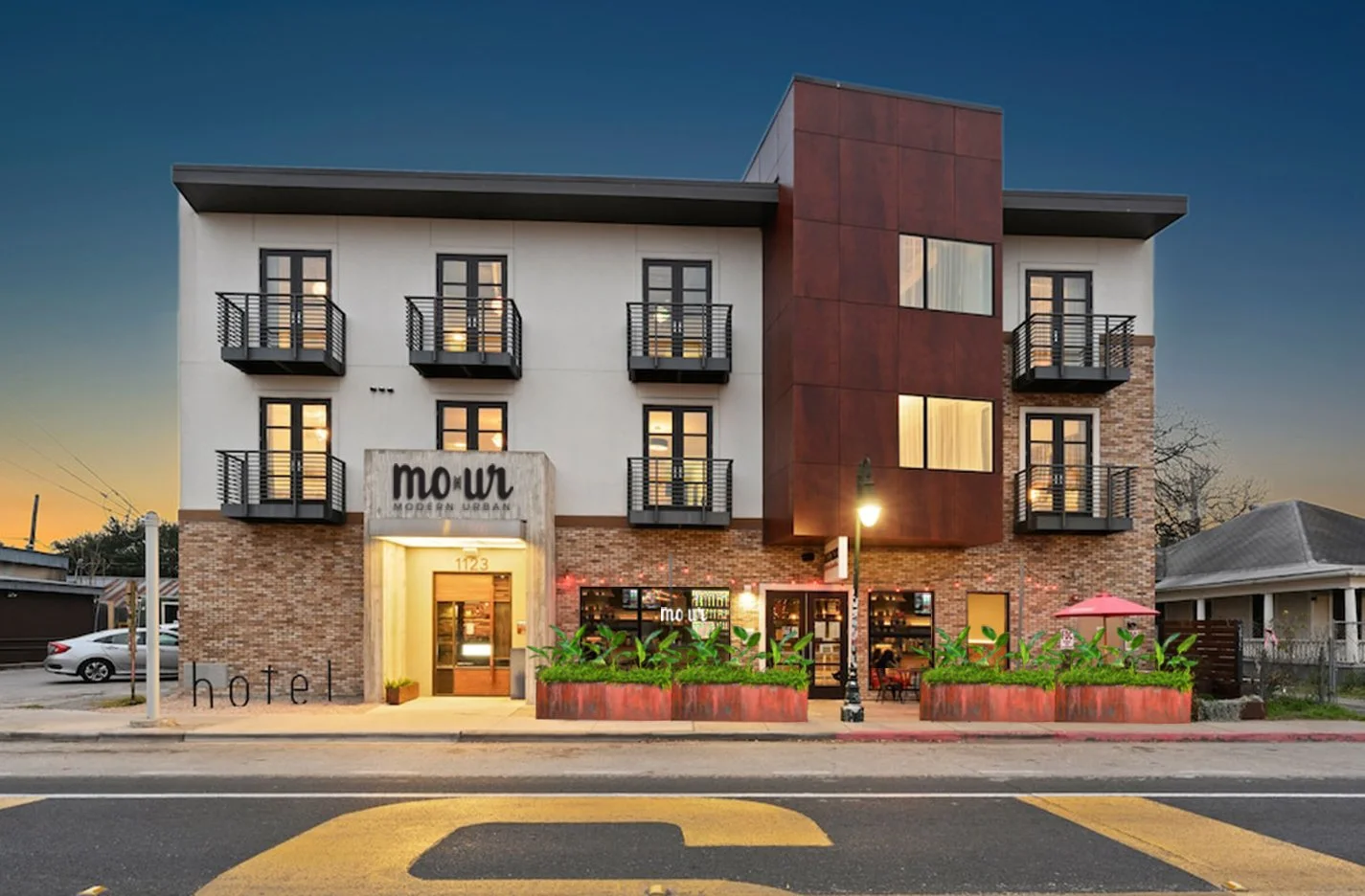 A Facade Mockup for a New Mour Café Location