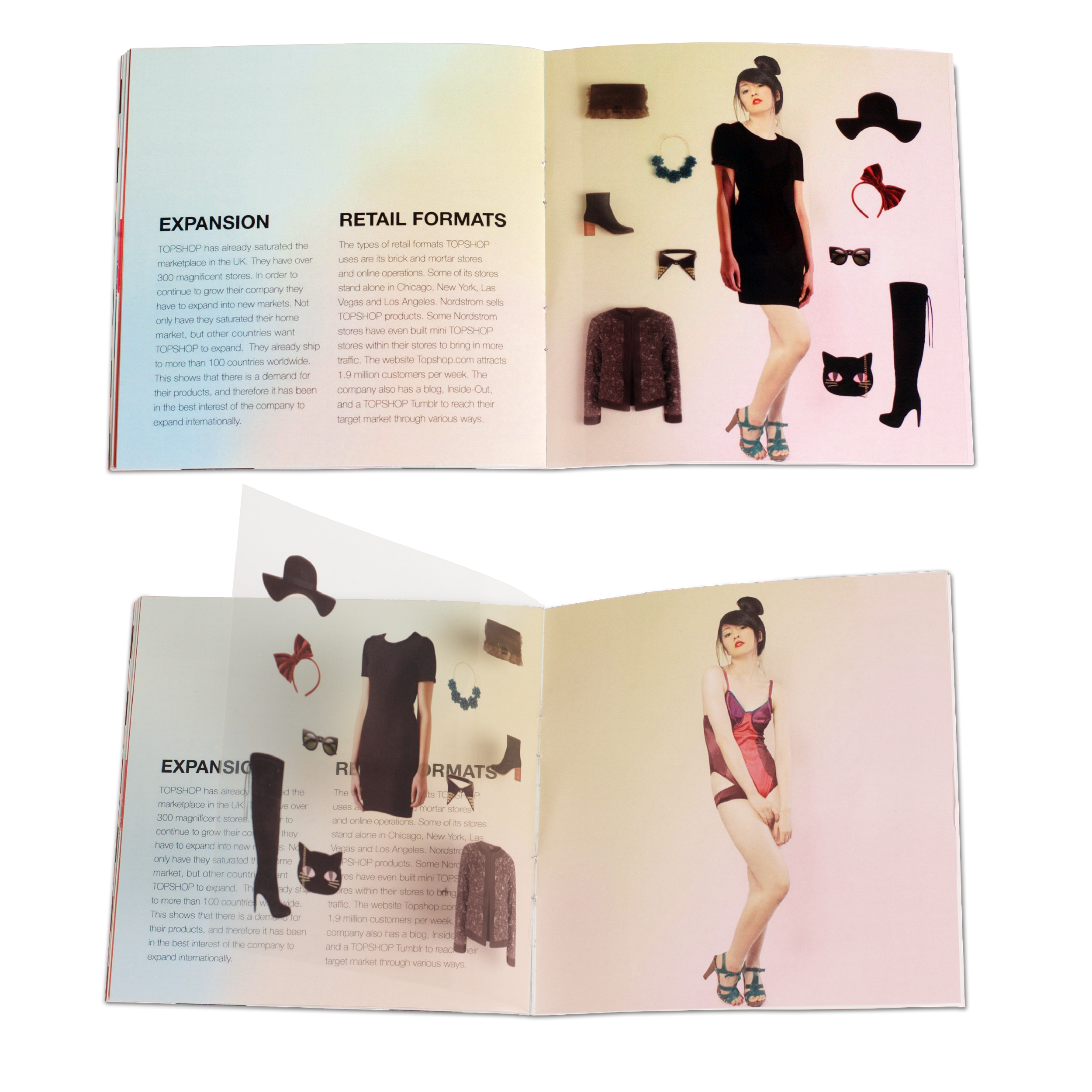 A Paper Doll Effect with Acetate