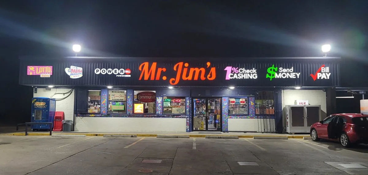 Mr Jim's Front Facade Night Shot "After"