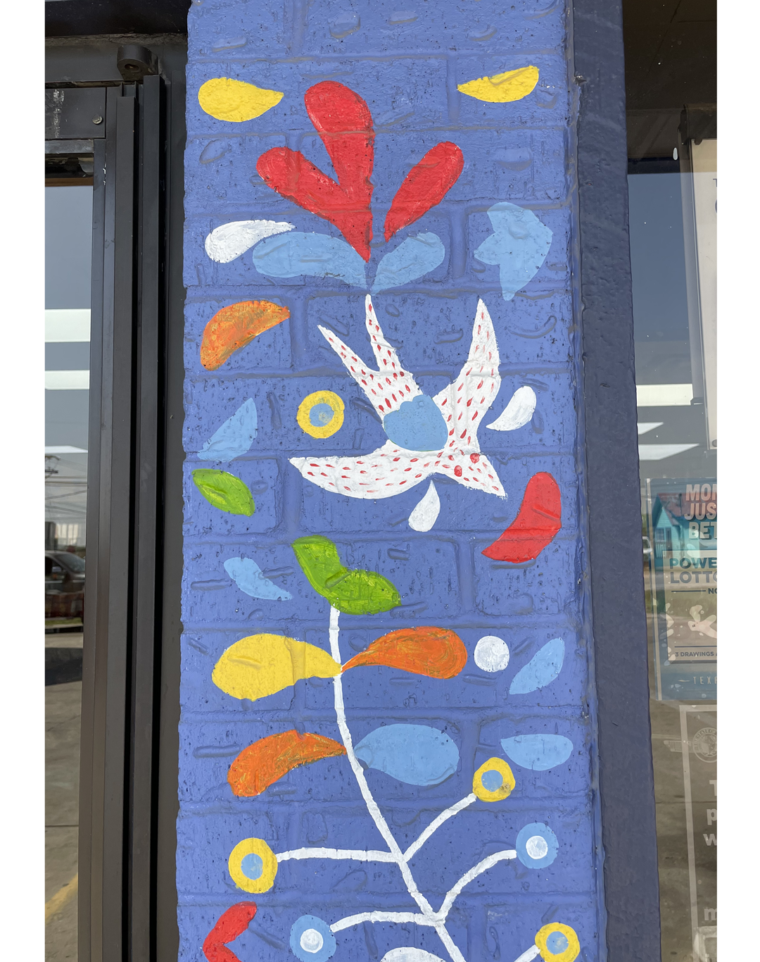 Mr Jim's Bird Painting Detail