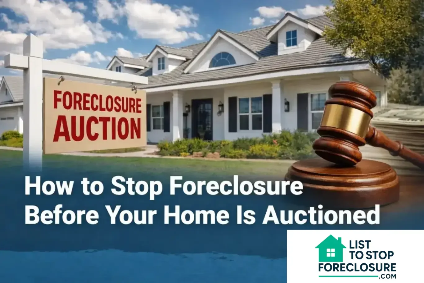 How to Stop Foreclosure Before Your Home Is Auctioned