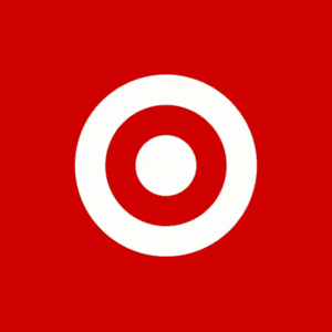 Target logo with red background and white bullseye symbol.