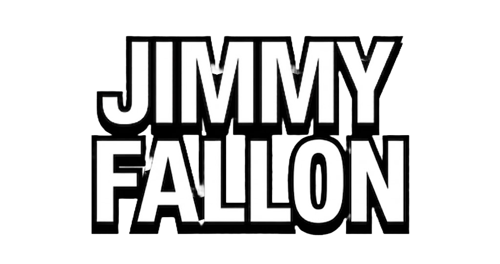 Black background with the words "Jimmy Fallon" in bold white capital letters.