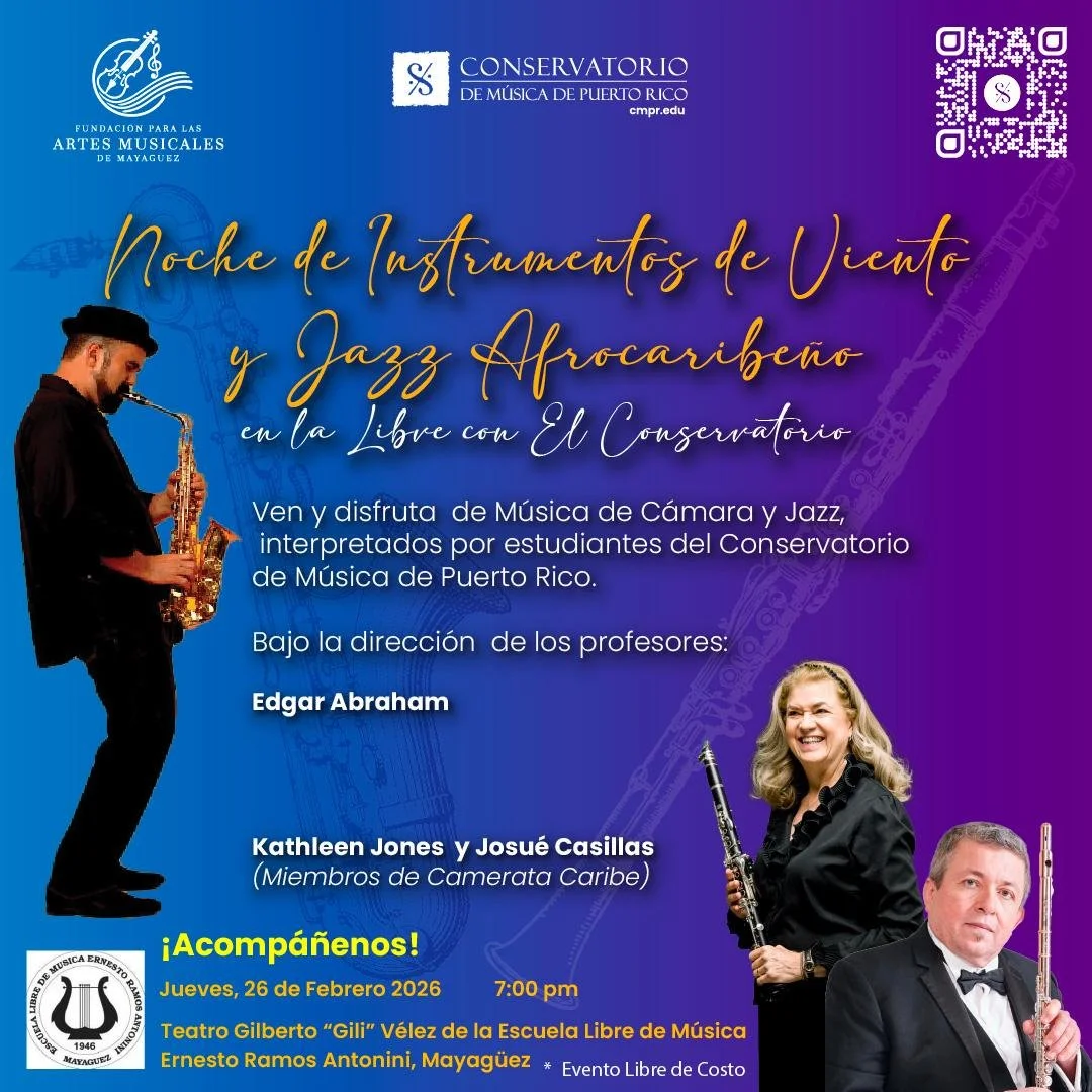 Noche de Instrumentos de Viento y Jazz Afrocaribeño – En la Libre con el Conservatorio