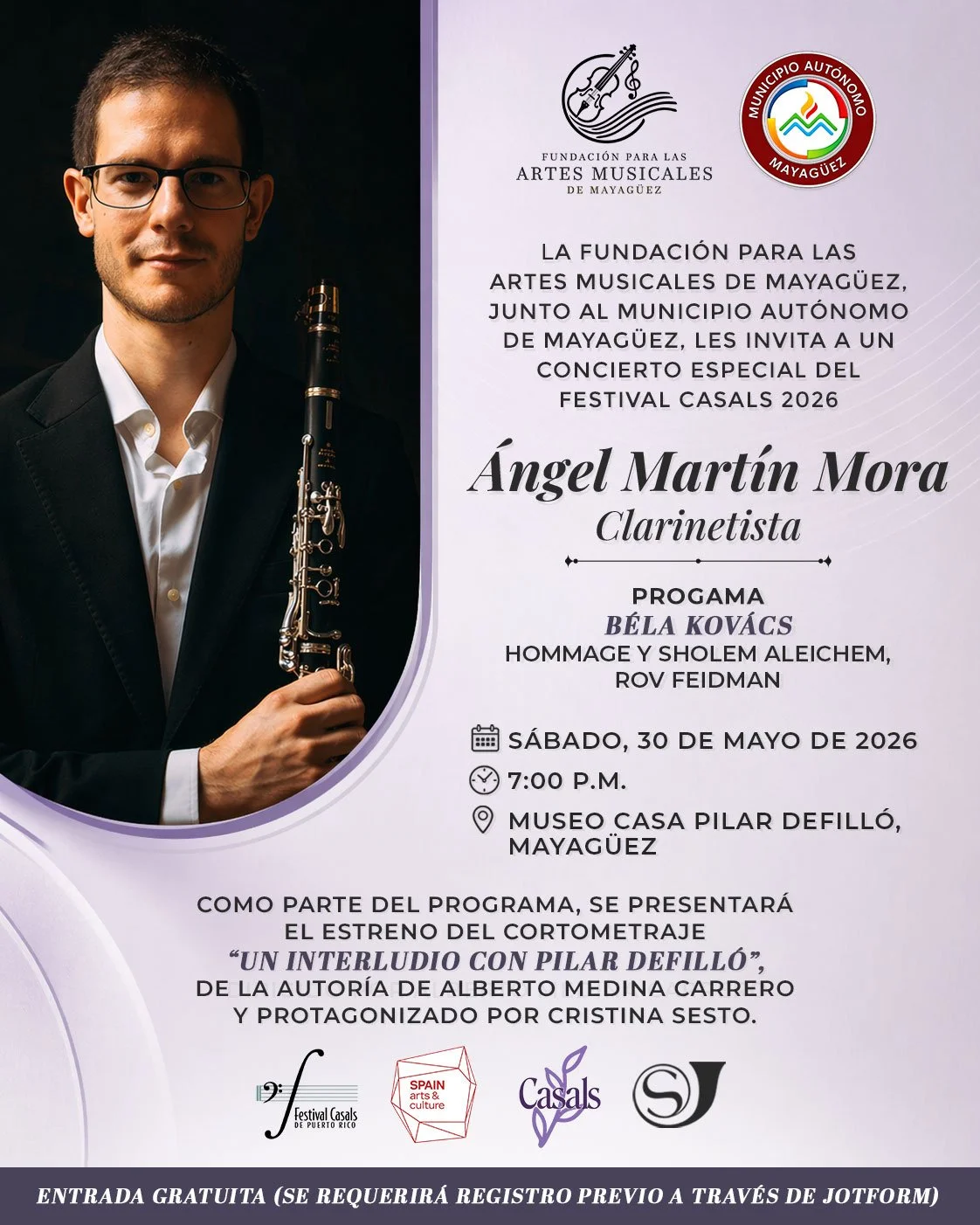 ¡La excelencia del Festival Casals llega a Mayagüez!