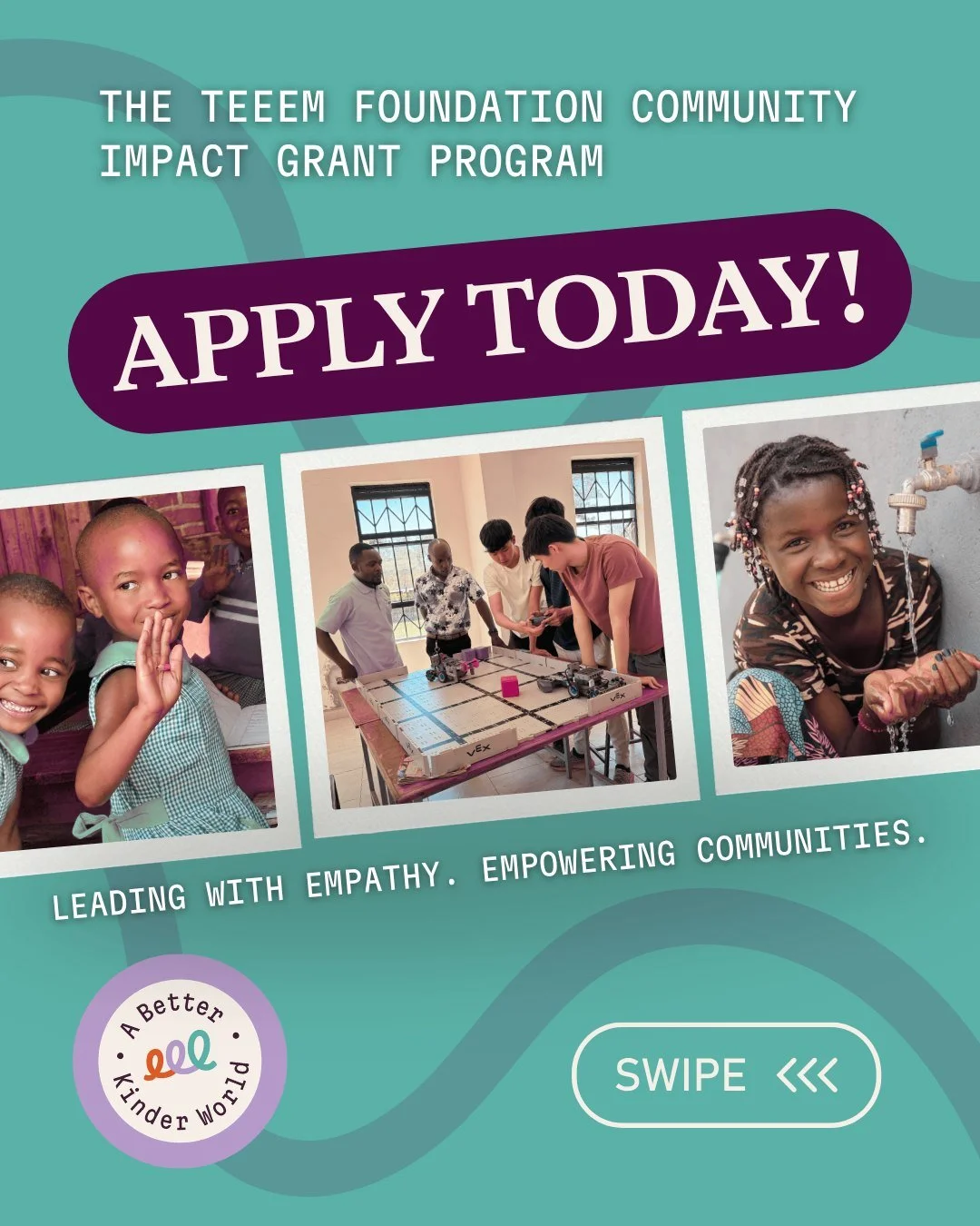 Could your organization be a strong fit for the TEEEM Foundation Community Impact Grant? 🌍💛

Applications are currently open for organizations working alongside communities to create meaningful, sustainable change. We&rsquo;re looking to support or