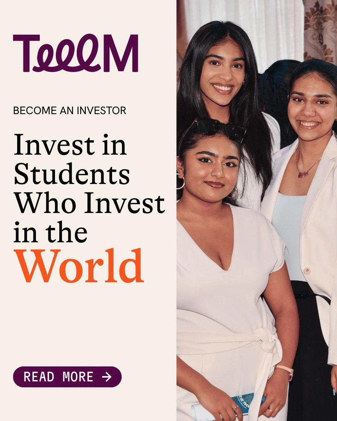 Invest in the next generation of changemakers. Invest in a future driven by empathy. 💛🌍

At TEEEM, we believe young people have the power to create meaningful change when given the right tools, resources, and opportunities.

Our investors play a vi