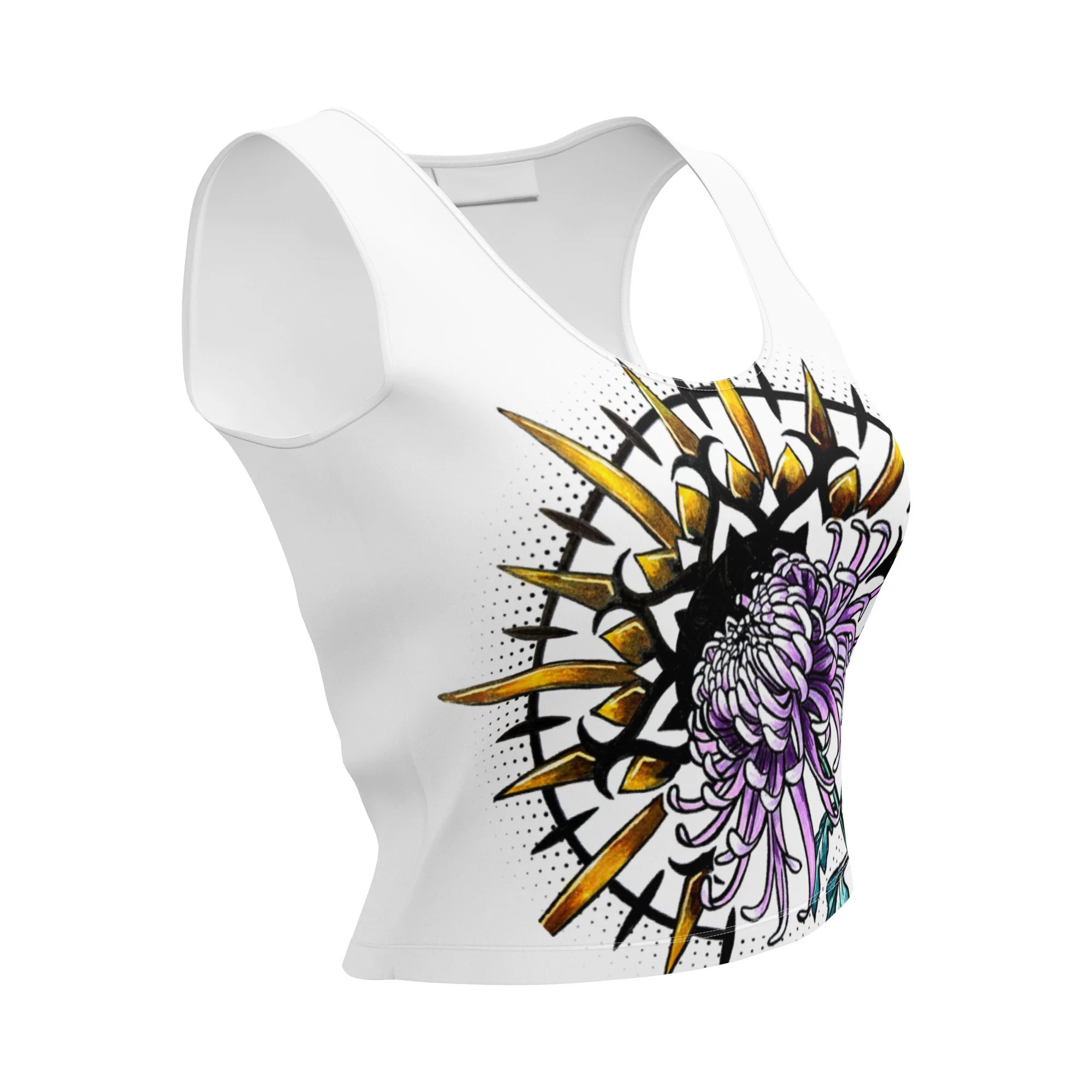 Radial Mum Crop Top Tank