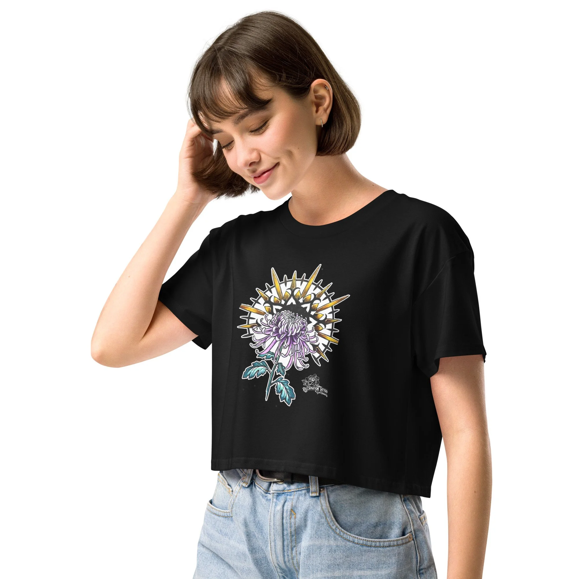 Radial Mum Crop Top