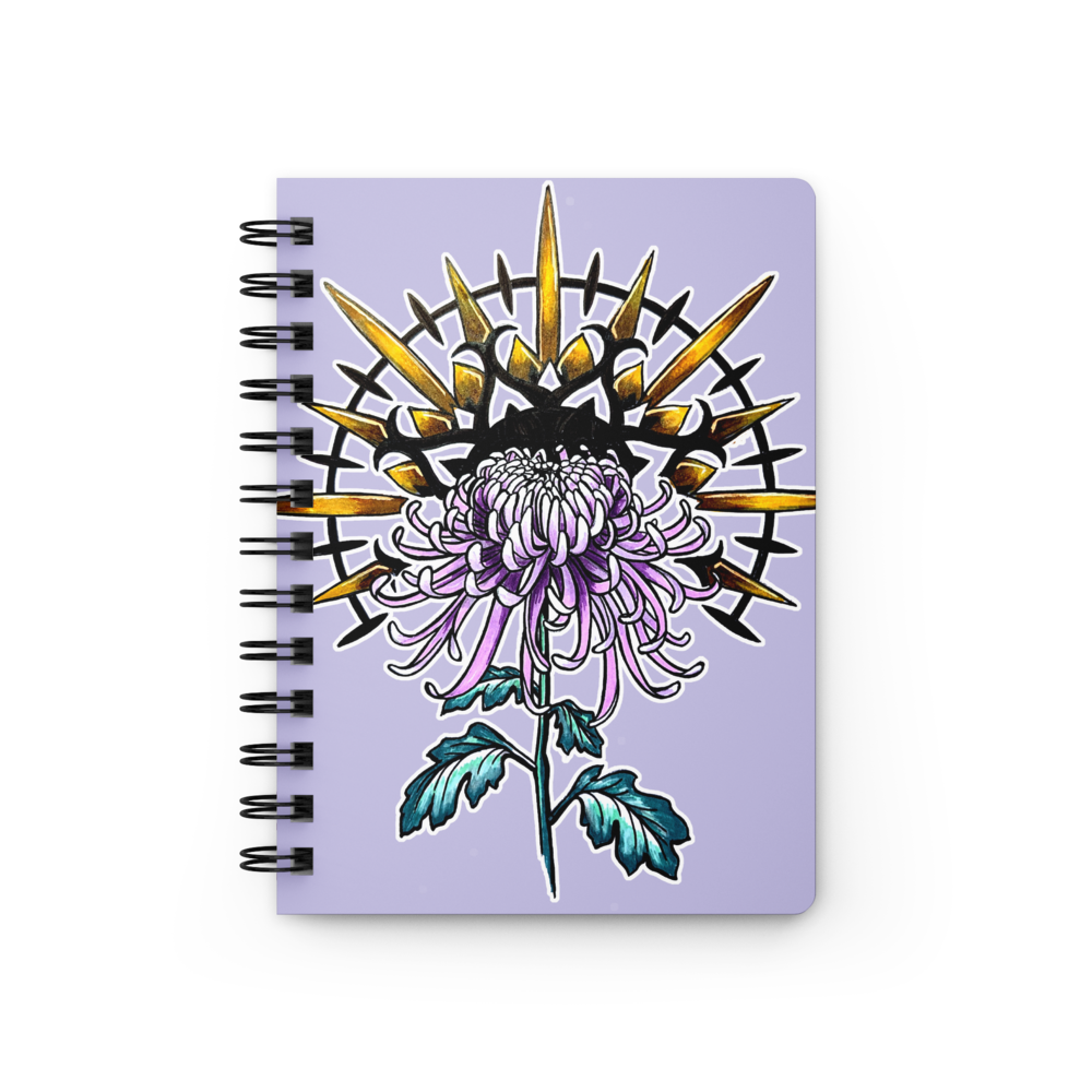 Radial Mum Spiral Bound Journal/Notebook