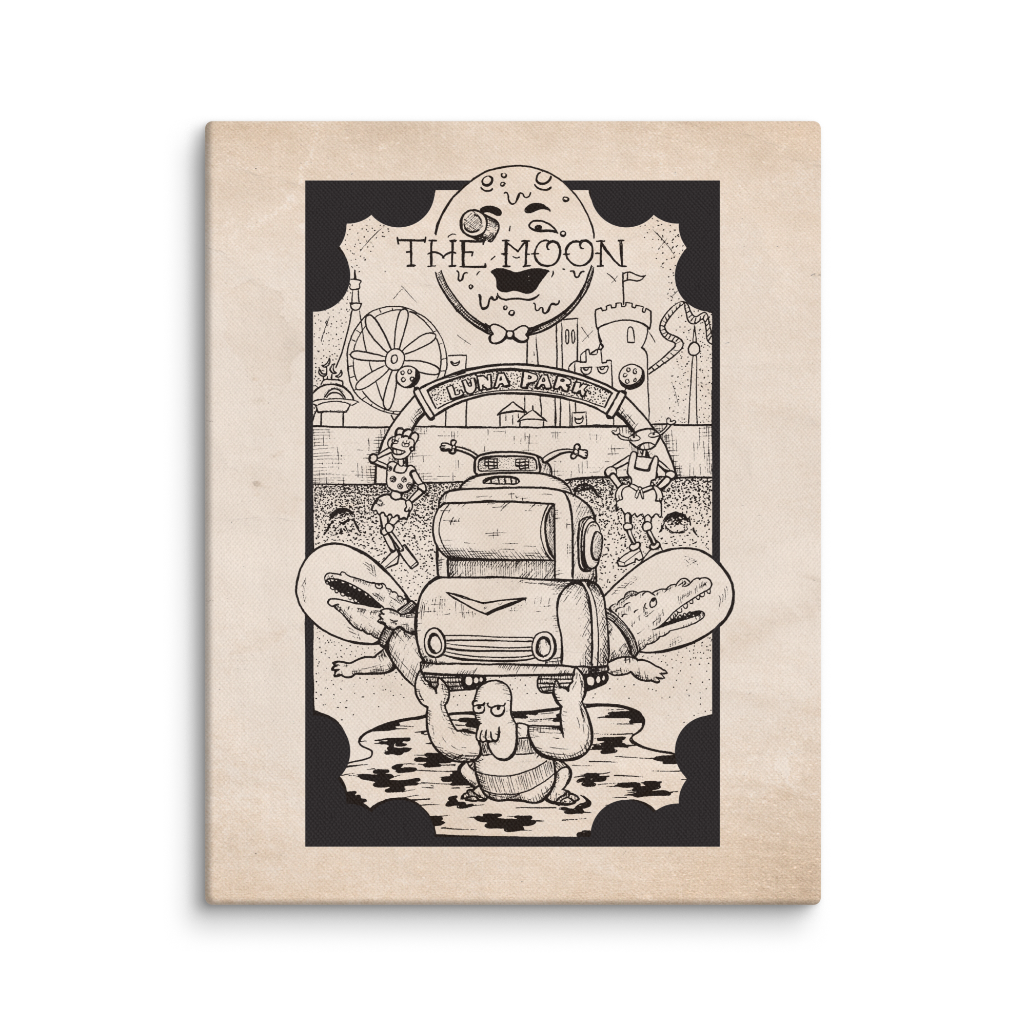 The Moon | Futurama Tarot Fan Art Canvas Print
